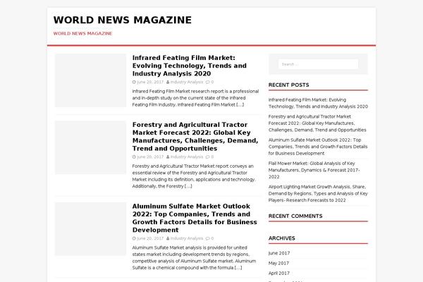 MH Magazine lite theme site design template sample