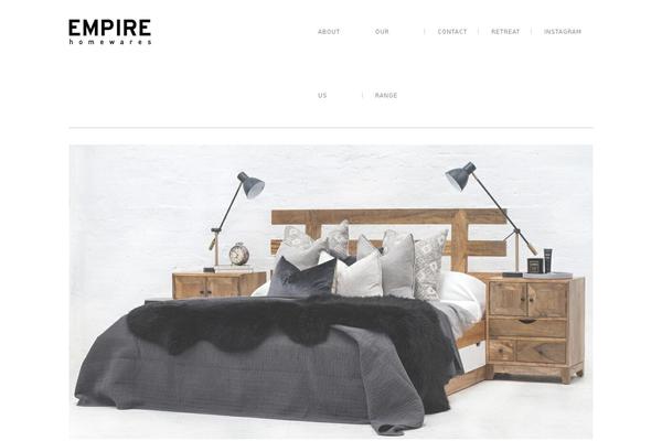 Empire theme site design template sample