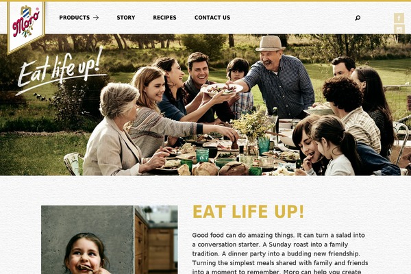Moro theme site design template sample