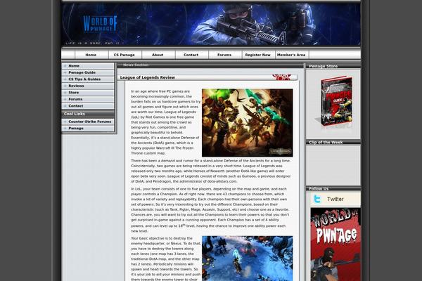 worldofpwnage.com site used Counterstrike