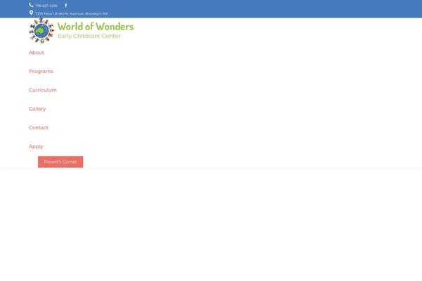 The7 Child theme site design template sample