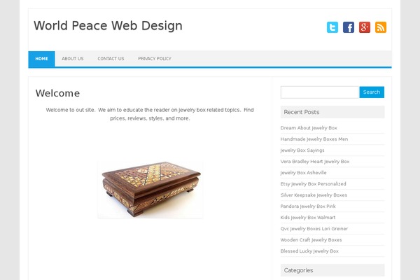 WordPress website example screenshot