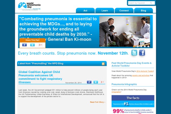 worldpneumoniaday.org site used Wpd