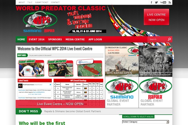 worldpredatorclassic.com site used Angling-spirit