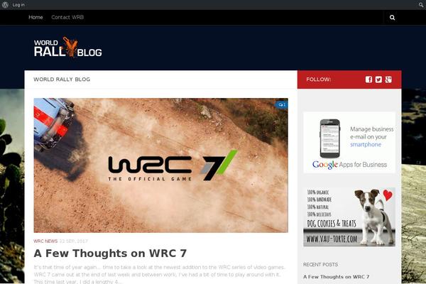 worldrallyblog.com site used Hueman Child