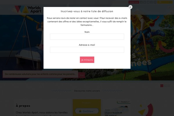 worlds-apart.fr site used Wa