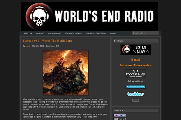 Shadow theme site design template sample