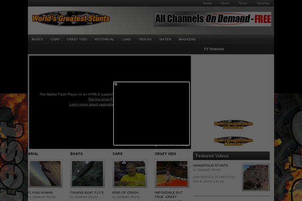Video theme site design template sample