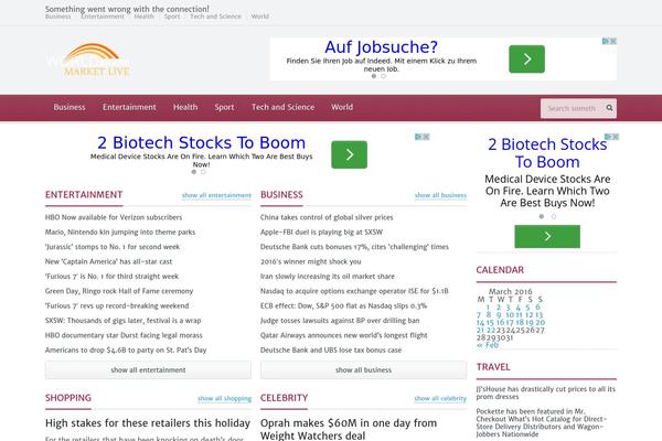 Gadgetine theme site design template sample