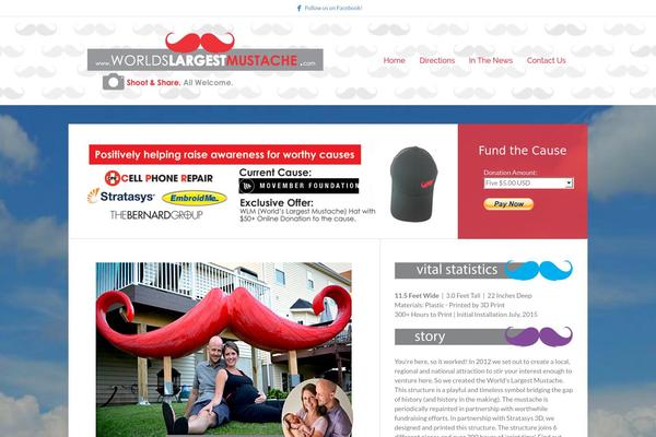 worldslargestmustache.com site used Beaver Builder