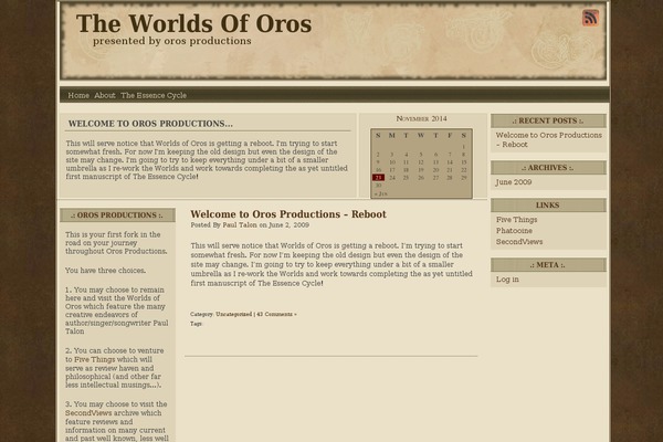 Wasteland theme site design template sample
