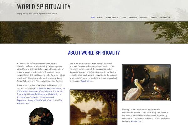 worldspirituality.org site used Boldgrid-hydra-child-master