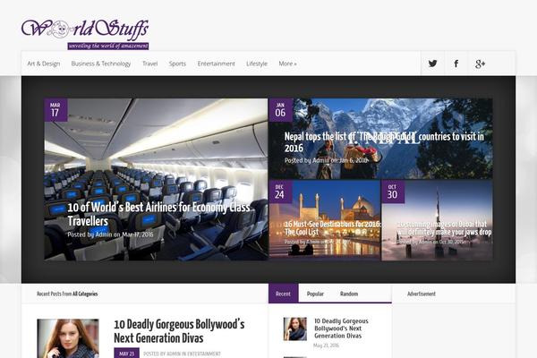 Nexus theme site design template sample