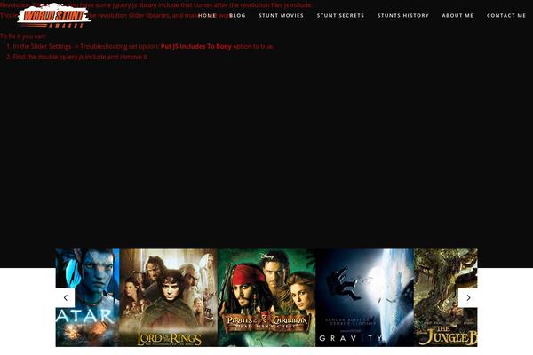 Silverscreen theme site design template sample