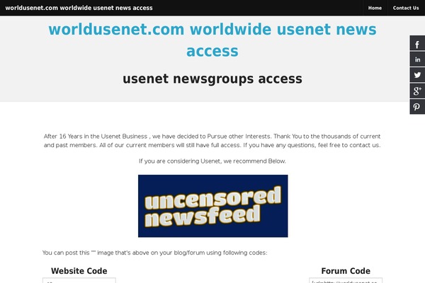 Site using Helios Solutions Social Media Buttons plugin