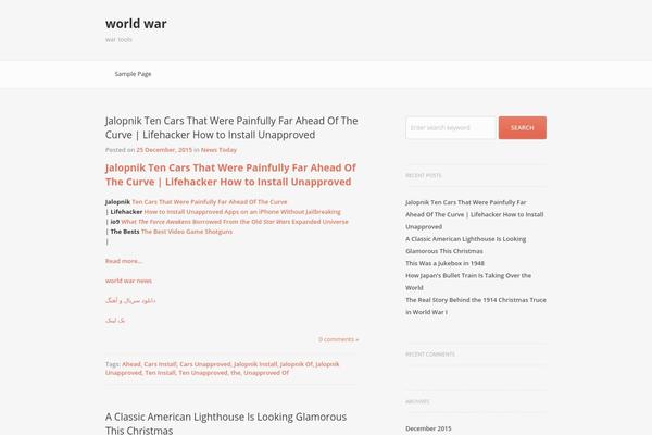 Blogotron theme site design template sample
