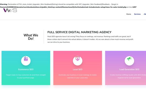 Seocify theme site design template sample
