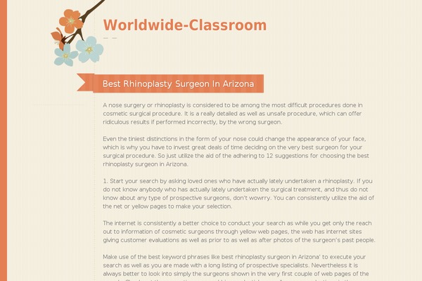 Fiore theme site design template sample