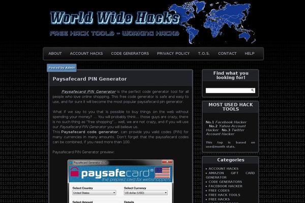 Parament theme site design template sample