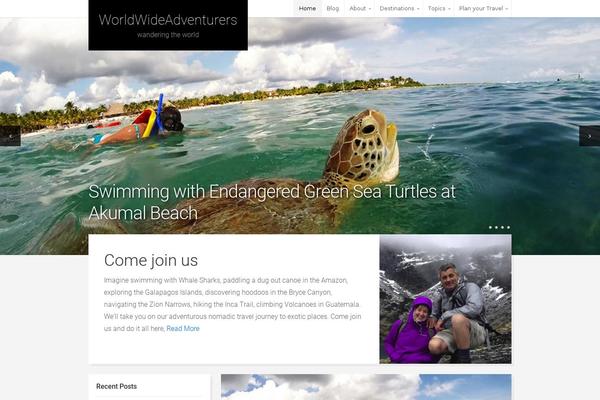 Adventure theme site design template sample