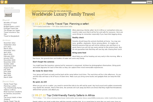 worldwideluxuryfamilytravel.com site used Gold-pot-theme