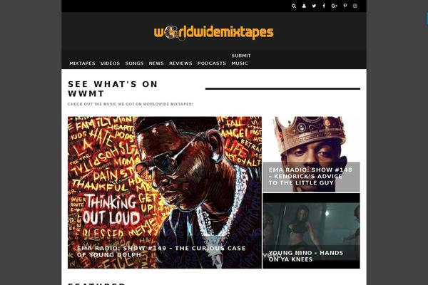 15Zine Child theme site design template sample