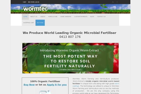 wormtec.com.au site used Wp-shopkeeper