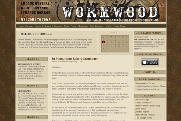 Wasteland theme site design template sample