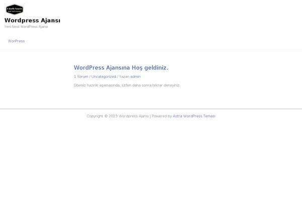 Astra theme site design template sample