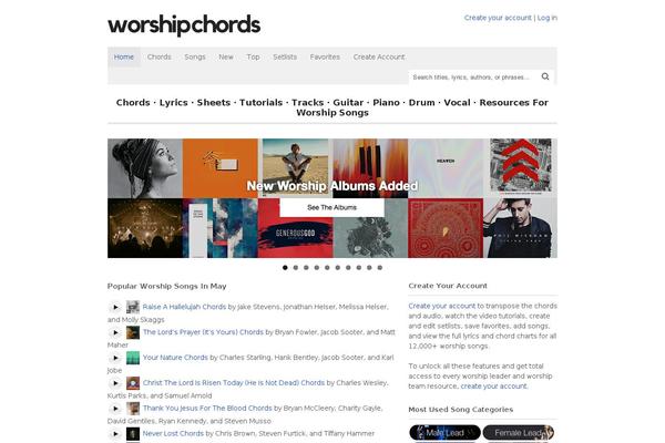 Chords theme site design template sample