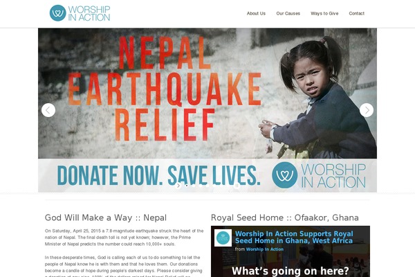 Site using Easy-wordpress-donations plugin