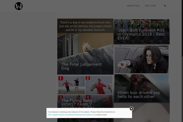 Site using Super Socializer plugin
