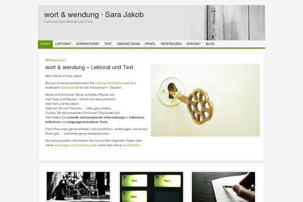 Sara theme site design template sample