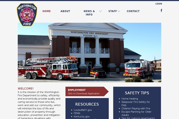 worthingtonfire.com site used Worthington