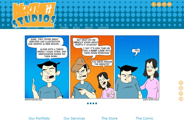 Site using Easy Portfolio plugin
