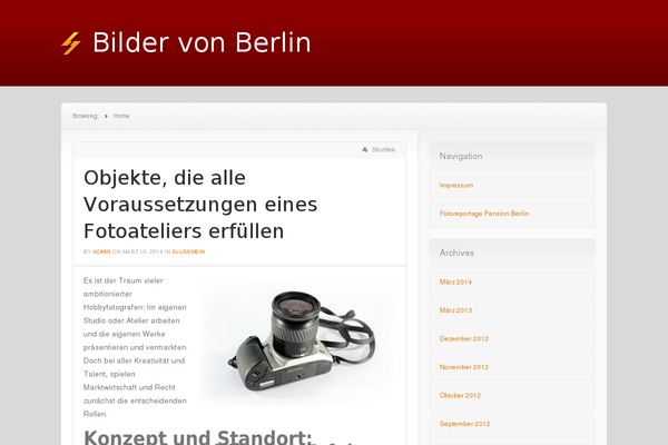 News theme site design template sample