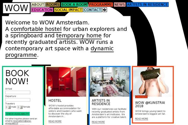 Wow theme site design template sample