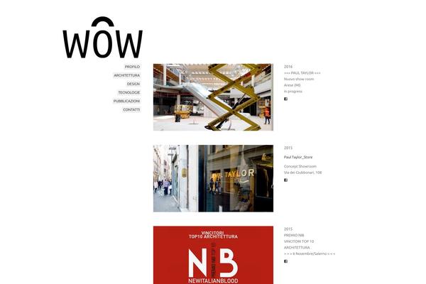 wowarchitettura.com site used Wow