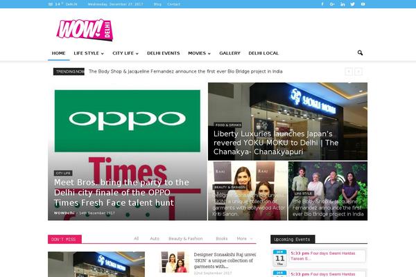 Newspaper theme site design template sample