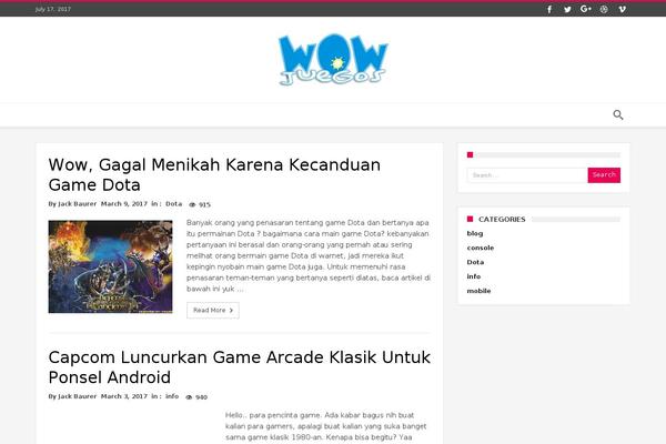 WooHoo theme site design template sample