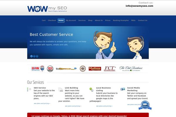Blueline theme site design template sample