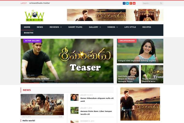 SmartMag theme site design template sample