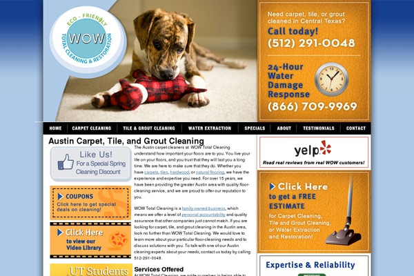 Wow theme site design template sample