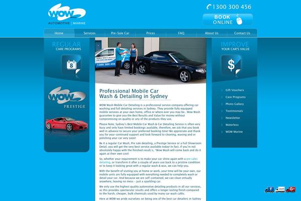 Wow theme site design template sample
