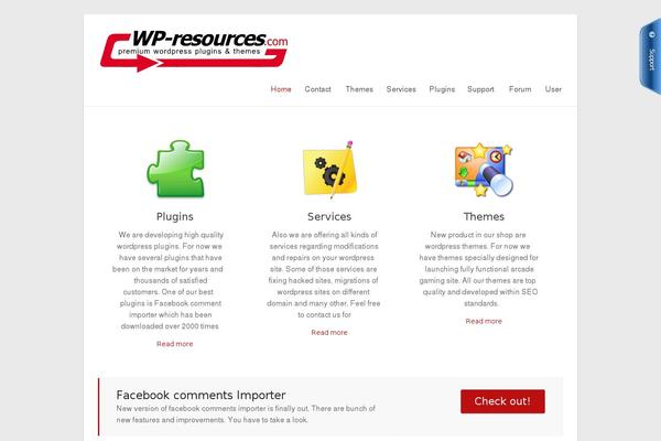 wp-resources.com site used Wp-resources