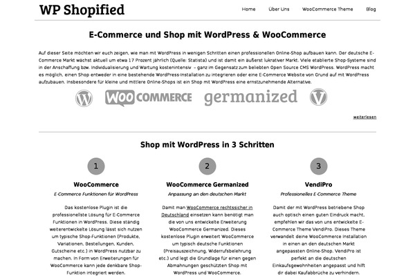 Shopified theme site design template sample