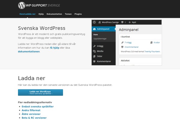 Rosetta theme site design template sample