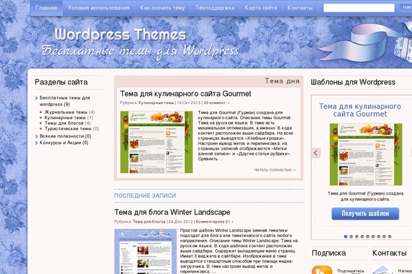Sabrina theme site design template sample