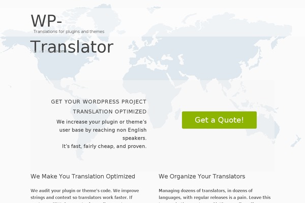 Site using Client Testimonials plugin