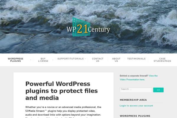 Site using S3mediastream-video plugin